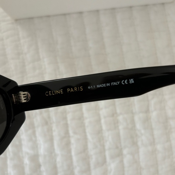 NEW Celine Triomphe cat eye sunglasses, black, with case - Picture 6 of 6